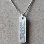 Silver Medical Alert Allergy Necklace Pendant, thumbnail 8 of 10