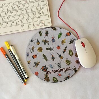 Personalised Handprinted Various Insects Mouse Mat, 6 of 7