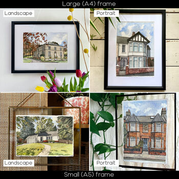 Personalised Watercolour House Portrait Illustration, 12 of 12