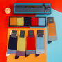 Oxford Stripe Men's Gift Box Vibrant, thumbnail 8 of 8