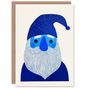 Gnome Gonk Santa Folk Art Xmas Christmas Card, thumbnail 1 of 4