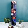 Deep Blue With Bright Botanicals Meter High Floor Lamp, thumbnail 1 of 3