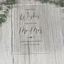 Classic Personalised Clear Acrylic Leave Your Wishes Sign A5, thumbnail 3 of 6