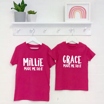 Made Me Do It Personalised Childrens Clothing Set, 5 of 8