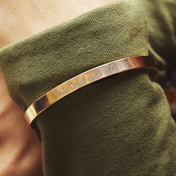 Your Handwriting Personalised Cuff Bracelet, 4 of 6