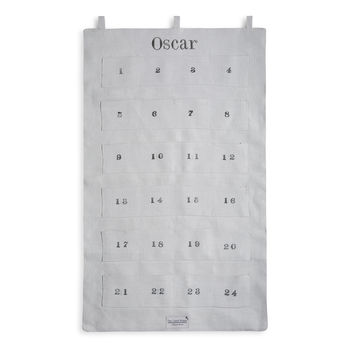 Dove Grey Linen Advent Calendar, 4 of 4