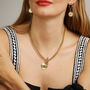 Personalised Chunky Chain Heart T Bar Necklace, thumbnail 1 of 12