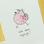 Personalised ‘Dancing Chicken’ Handmade Card, thumbnail 10 of 12