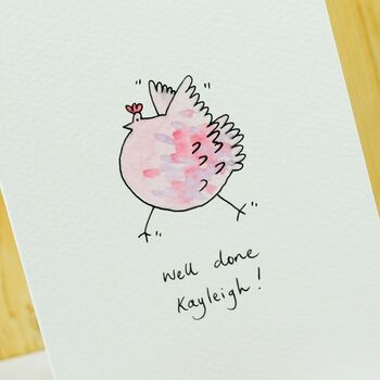 Personalised ‘Dancing Chicken’ Handmade Card, 10 of 12