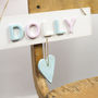 Personalised Name Sign Door Plaque With Heart, thumbnail 2 of 3
