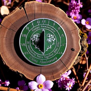 20th China Anniversary Sundial Gift Celebration Present, 2 of 10