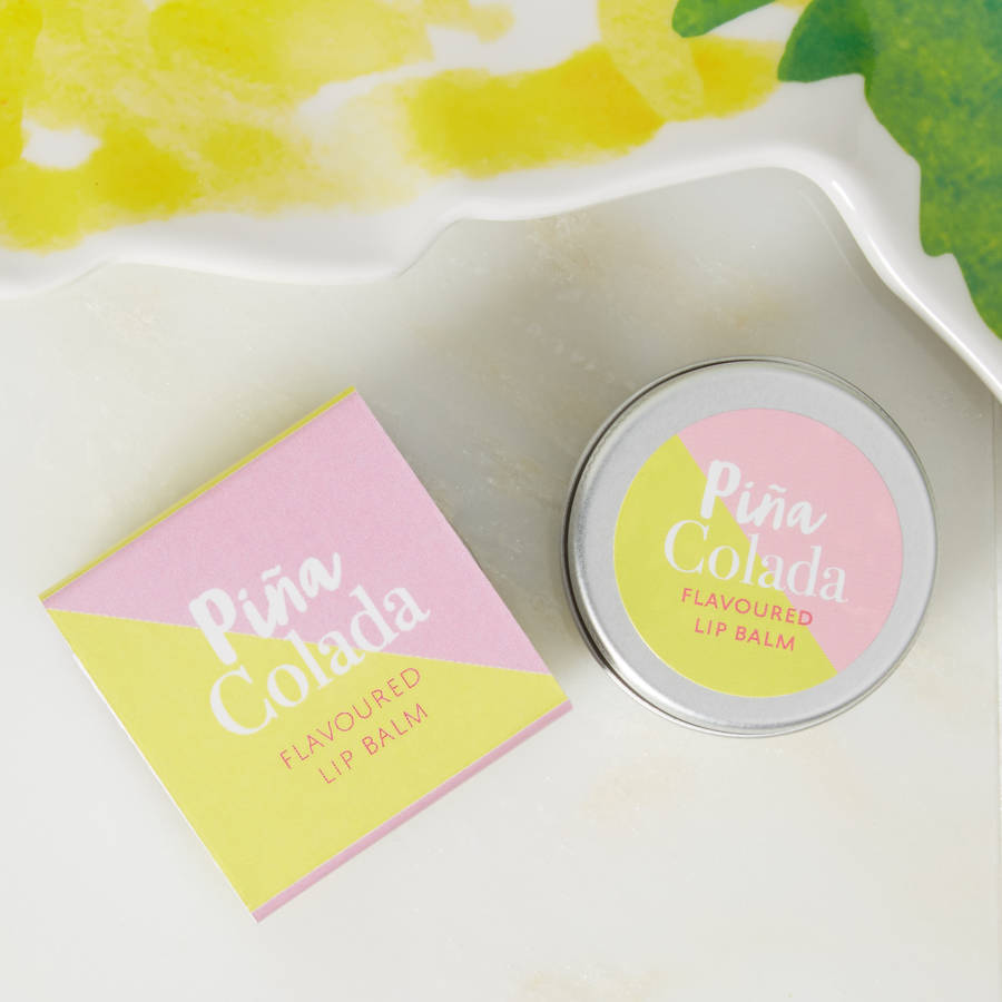 Pina Colada Flavoured Lip Balm By Coconutgrass 