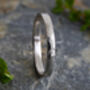 2mm Platinum Wedding Band With Hammered Effect, thumbnail 4 of 5