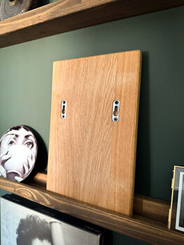 Five Year Solid Oak Anniversary Plaque, 4 of 6