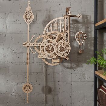 Aero Clock. Wall Clock With Pendulum By Ugears, 4 of 6