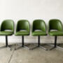 Set Of Four Mid Century 1960s Swivel Chairs, thumbnail 3 of 12