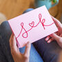 Embroidered Valentines Card, thumbnail 1 of 3