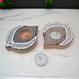 Wooden Leaf Tea Light Candle Holder, Set Of Two, thumbnail 4 of 4