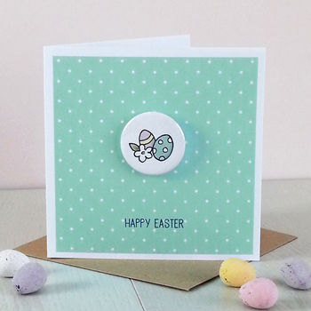 Personalised Easter Card With Badge, 4 of 6