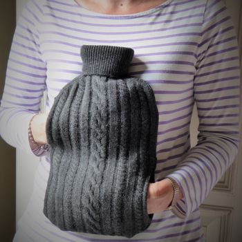 Cashmere Hug A Hottie Hot Water Bottle, 2 of 5