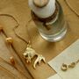 Gold Plated Sterling Silver Fish Necklace, thumbnail 2 of 4