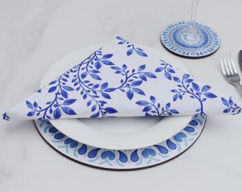 Blue And White Napkins, 10 of 12