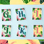 Tropical Leaf Letter Print, thumbnail 10 of 12