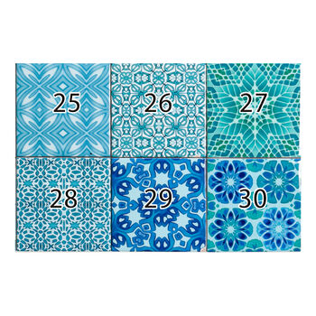 Mix And Match Ceramic Tiles Turquoise Mix, 8 of 12