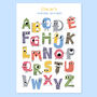Kids Personalised Alphabet Print, thumbnail 1 of 2