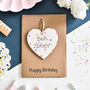 Personalised Sister Birthday Card Heart Gift, thumbnail 2 of 3