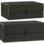 Set Of Two Black Bamboo Boxes, thumbnail 2 of 2
