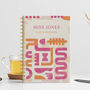 Personalised Abstract Combined Diary And Notebook, thumbnail 3 of 12