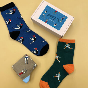 Personalised Women's Workout Three Pairs Socks In A Box, 3 of 8