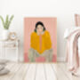 Female Portrait Illustration Art Print, thumbnail 3 of 3