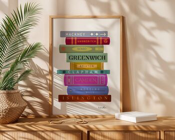 London Book Stack Art Print, 5 of 6