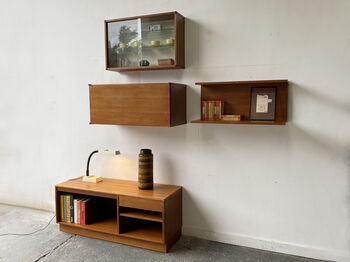 1960's Mid Century Modular Wall Units And Media Stand, 5 of 12