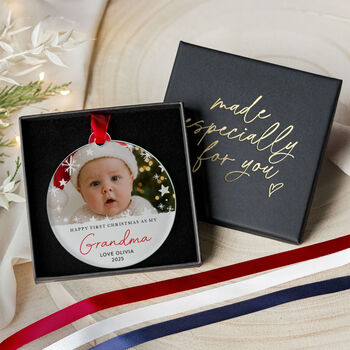 Baby's First Christmas Photo Ornament Grandma, 4 of 8