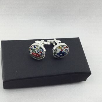 Liberty Cuff Links In Classic Floral Print, 6 of 10
