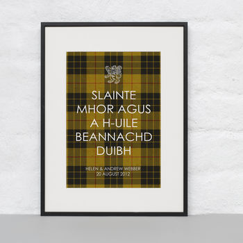 Personalised Scottish Phrase Wedding Print, 5 of 5