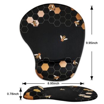 Bee Design Mouse Mat Wrist Rest, 2 of 8