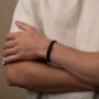 Personalised Leather Bracelet In Black Or Brown, thumbnail 6 of 10