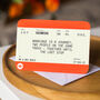 Personalised Train Ticket Wedding Card, thumbnail 1 of 2