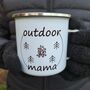 Outdoor Mama Enamel Mug, thumbnail 1 of 4