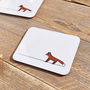Fox Coasters, Set Of Two, thumbnail 3 of 4