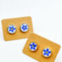 Stud Earrings With Forgetmenot Flowers In 10mm, thumbnail 12 of 12