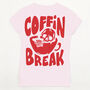 Coffin Break Women's Halloween T Shirt, thumbnail 2 of 10