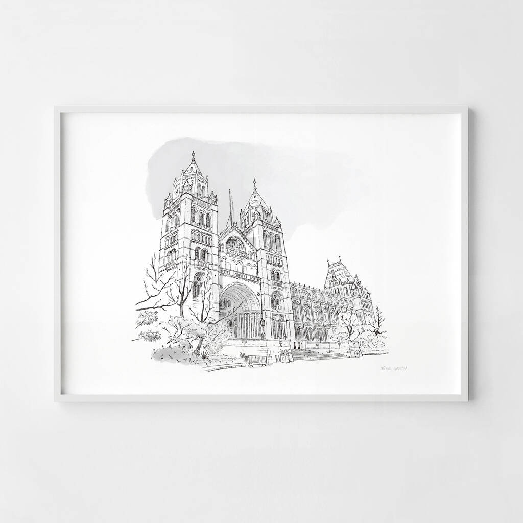 London Artwork Natural History Museum Fine Art Print By Mike Green ...