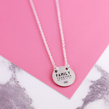 Sterling Silver Mum Necklace With Engraved Names, 10 of 12