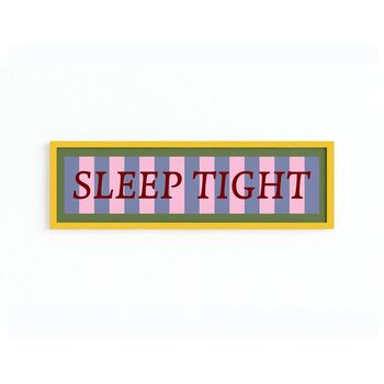 Sleep Tight Panoramic Framed Print, 7 of 12