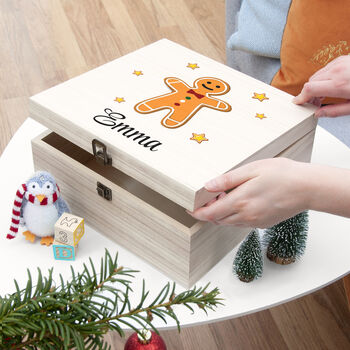 Personalised Gingerbread Man Christmas Eve Box, 4 of 12